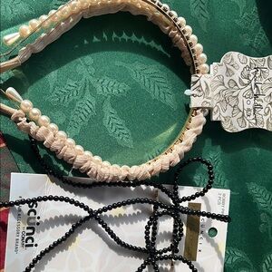 Pearl and Beaded Headbands Set